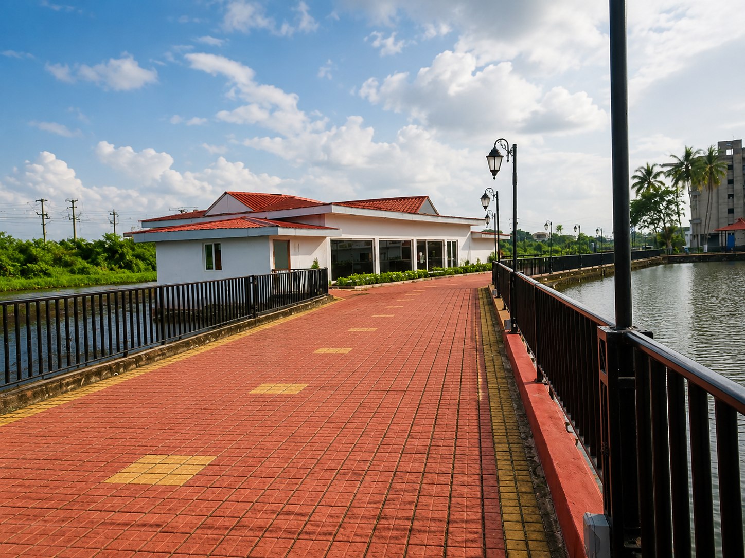 Lake Land Country Club lakeside walkway